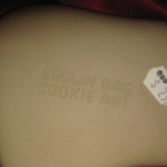 VINTAGE 1985 BROWN BAG COOKIE ART CERAMIC COOKIE PRESS T-REX DESIGN - Picture 6 of 10